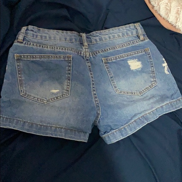 Embroidered Jean Shorts - Picture 2 of 2